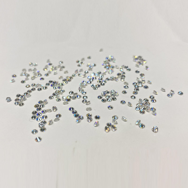 Kim Moissanite tròn trắng (hàng vỉ) 2.0mm