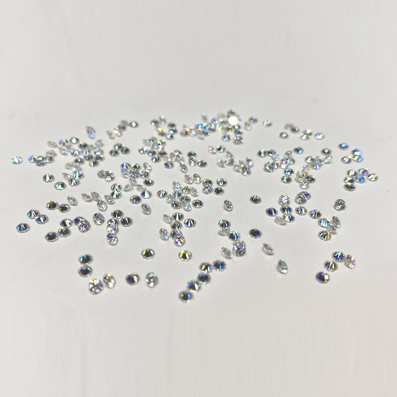 Kim Moissanite tròn trắng (hàng vỉ) 2.2mm