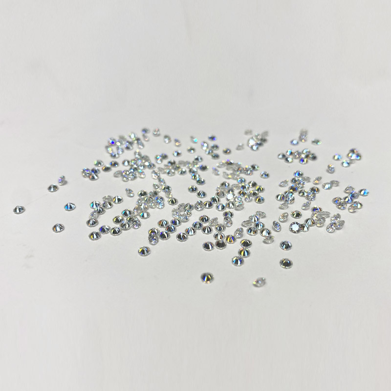 Kim Moissanite tròn trắng (hàng vỉ) 2.3mm