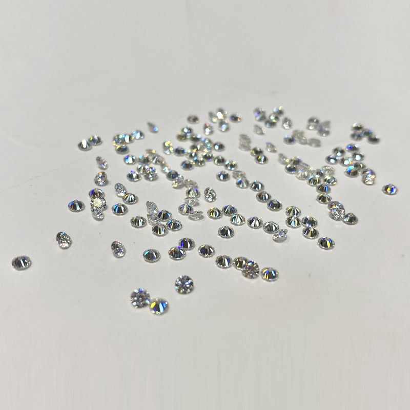 Kim Moissanite tròn trắng (hàng vỉ) 2.5mm