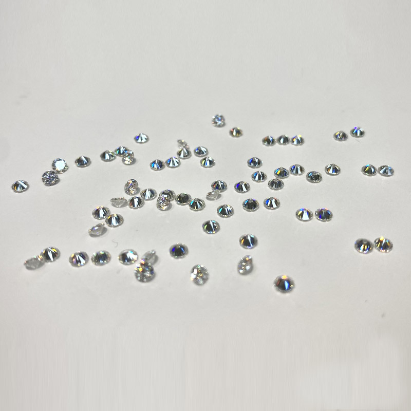 Kim Moissanite tròn trắng (hàng vỉ) 2.7mm